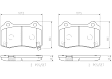 P30074N Rear NAO Series Ceramic Brake Pad Set