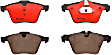 P36028N Front NAO Series Ceramic Brake Pad Set