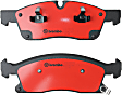 2016 Dodge Durango - Front Ceramic Brake Pad Set, With Heavy Duty Brakes; With Brake Code BR6, NAO Series