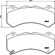 2015 Dodge Challenger - Front Low-Metallic Brake Pad Set, PRIME Series