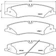 2014 Land Rover LR4 - Front Low-Metallic Brake Pad Set, PRIME Series
