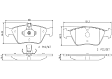 2000 Mercedes Benz C230 - Front Ceramic Brake Pad Set, 2.3L 4Cyl, PRIME Series