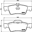 P50052 Rear PRIME Series Low-Metallic Brake Pad Set