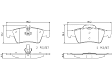 P50052N Rear NAO Series Ceramic Brake Pad Set