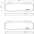 2004 Mercedes Benz E500 - Front Low-Metallic Brake Pad Set, 5.0L 8Cyl, PRIME Series