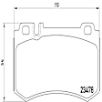 2005 Mercedes Benz SLR McLaren - Rear Low-Metallic Brake Pad Set, 5.5L 8Cyl, PRIME Series