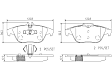 P50068N Rear PRIME Series Ceramic Brake Pad Set