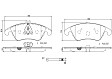 2013 Mercedes Benz E300 - Front Ceramic Brake Pad Set, 3.5L 6Cyl, PRIME Series