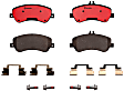 2011 Mercedes Benz GLK350 - Front Ceramic Brake Pad Set, 3.5L 6Cyl, PRIME Series