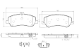 2011 Mercedes Benz GLK350 - Front Ceramic Brake Pad Set, 3.5L 6Cyl, PRIME Series