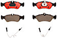 2006 Dodge Sprinter 2500 - Rear Ceramic Brake Pad Set, 2.7L 5Cyl, With Teves Brakes; With 272 (mm) Diameter Brake Rotor, PRIME Series