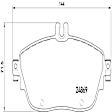 P50093 Low-Met Series Low-Metallic Brake Pad Set