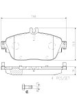 P50093N PRIME Series Ceramic Brake Pad Set