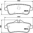 P50099 Rear PRIME Series Low-Metallic Brake Pad Set