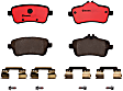 P50099N Rear NAO Series Ceramic Brake Pad Set