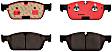 P50102N Front NAO Series Ceramic Brake Pad Set