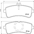 P50125 Rear PRIME Series Low-Metallic Brake Pad Set