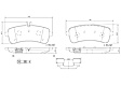 P50132N Rear PRIME Series Ceramic Brake Pad Set