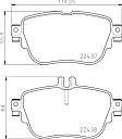 2022 Mercedes Benz E350 - Rear Low-Metallic Brake Pad Set, 2.0L 4Cyl, PRIME Series