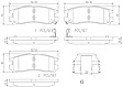 1999 Mitsubishi 3000GT - Rear Ceramic Brake Pad Set, PRIME Series