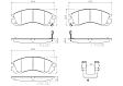 1994 Mitsubishi 3000GT - Front Ceramic Brake Pad Set, 3.0L 6Cyl, PRIME Series