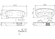 P54034N NAO Series Ceramic Brake Pad Set