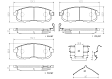 P56021N Front NAO Series Ceramic Brake Pad Set