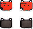 2008 Subaru Impreza - Rear Ceramic Brake Pad Set, 2.5L 4Cyl, NAO Series