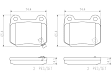 2008 Subaru Impreza - Rear Ceramic Brake Pad Set, 2.5L 4Cyl, NAO Series