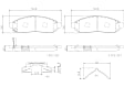 P56059N Front NAO Series Ceramic Brake Pad Set