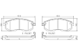 P56065N Front NAO Series Ceramic Brake Pad Set