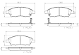 P56070N Front NAO Series Ceramic Brake Pad Set