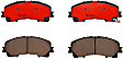 2016 Nissan Rogue - Front Ceramic Brake Pad Set, With 3rd Row Seating; USA Built, NAO Series