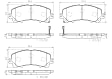 2016 Nissan Rogue - Front Ceramic Brake Pad Set, With 3rd Row Seating; USA Built, NAO Series