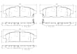 P56110N Front NAO Series Ceramic Brake Pad Set