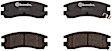 1993 Cadillac Allante - Rear Ceramic Brake Pad Set, 4.6L 8Cyl, PRIME Series
