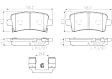 2013 Cadillac XTS - Rear Ceramic Brake Pad Set, Except Heavy Duty Brakes, PRIME Series
