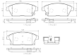 P59077N Front NAO Series Ceramic Brake Pad Set
