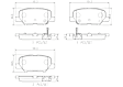 2016 Mazda 6 - Rear Ceramic Brake Pad Set, NAO Series