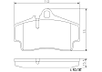 2010 Porsche Cayman - Rear Ceramic Brake Pad Set, Except Ceramic Composite Brakes, PRIME Series