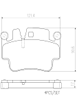 2006 Porsche Cayman - Front Ceramic Brake Pad Set, Except Ceramic Composite Brakes, PRIME Series