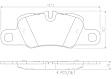 2019 Porsche Panamera - Rear Ceramic Brake Pad Set, Except Ceramic Composite Brakes, PRIME Series
