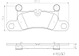 P65027N Rear NAO Series Ceramic Brake Pad Set