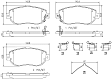 2001 Lexus GS430 - Front Ceramic Brake Pad Set, 4.3L 8Cyl, PRIME Series