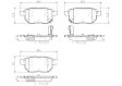 P83133N Rear NAO Series Ceramic Brake Pad Set