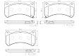 2009 Lexus IS F - Front Ceramic Brake Pad Set, 5.0L 8Cyl, PRIME Series