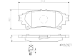 P83152N Rear PRIME Series Ceramic Brake Pad Set