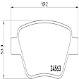 2013 Audi A3 Quattro - Rear Low-Metallic Brake Pad Set, 2.0L 4Cyl, PRIME Series