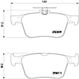 P85124 Rear PRIME Series Low-Metallic Brake Pad Set
