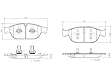 P85127N Front PRIME Series Ceramic Brake Pad Set